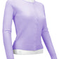 Women's Long Sleeve Crewneck Knit Cardigan Sweater MK0179 (S-L)