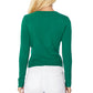 Women's Long Sleeve Crewneck Knit Cardigan Sweater MK0179 (S-L)