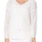 V Neck Long Sleeve Knit Top Loose Pullover Summer Sweater MK3392 (S-L)