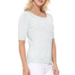 Short Half Sleeve Button Down Crewneck Knit Cardigan Sweater MK3467 (S-XL)