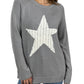 Cute Star Jacquard Round Neck Pullover Sweater MK3506STAR (S-L)