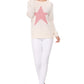Cute Star Jacquard Round Neck Pullover Sweater MK3506STAR (S-L)