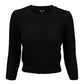 3/4 Sleeve Crewneck Crochet Knit Plus Size Cardigan Sweater MK3514PL (1X-3X)