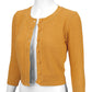 3/4 Sleeve Crewneck Crochet Knit Plus Size Cardigan Sweater MK3514PL (1X-3X)