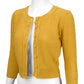3/4 Sleeve Crewneck Crochet Knit Plus Size Cardigan Sweater MK3514PL (1X-3X)