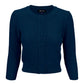 3/4 Sleeve Crewneck Crochet Knit Plus Size Cardigan Sweater MK3514PL (1X-3X)