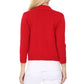 3/4 Sleeve Open Front Knit Bolero Crop Cardigan Sweater MK3558 (S-XL)