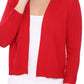 3/4 Sleeve Open Front Knit Bolero Crop Cardigan Sweater MK3558 (S-XL)