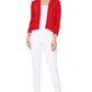 3/4 Sleeve Open Front Knit Bolero Crop Cardigan Sweater MK3558 (S-XL)