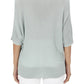 Half Dolman Sleeve Sheer Cool Knit Sweater Top MK3621 (S-L)