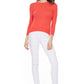 3/4 Sleeve Crewneck Soft Casual Lightweight Basic Solid Knitted Top MK3636 (S-XL)