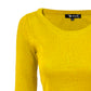 Round Neck Long Sleeve Crop Sweater Knit Crop Top MK3637 (S-XL)