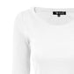 Round Neck Long Sleeve Crop Sweater Knit Crop Top MK3637 (S-XL)