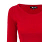 Round Neck Long Sleeve Crop Sweater Knit Crop Top MK3637 (S-XL)