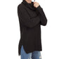 Cowl Neck Oversized Pop-Corn Knit Tunic Sweater MK3650 (S-L)
