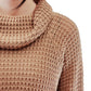 Cowl Neck Oversized Pop-Corn Knit Tunic Sweater MK3650 (S-L)