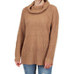 Cowl Neck Oversized Pop-Corn Knit Tunic Sweater MK3650 (S-L)