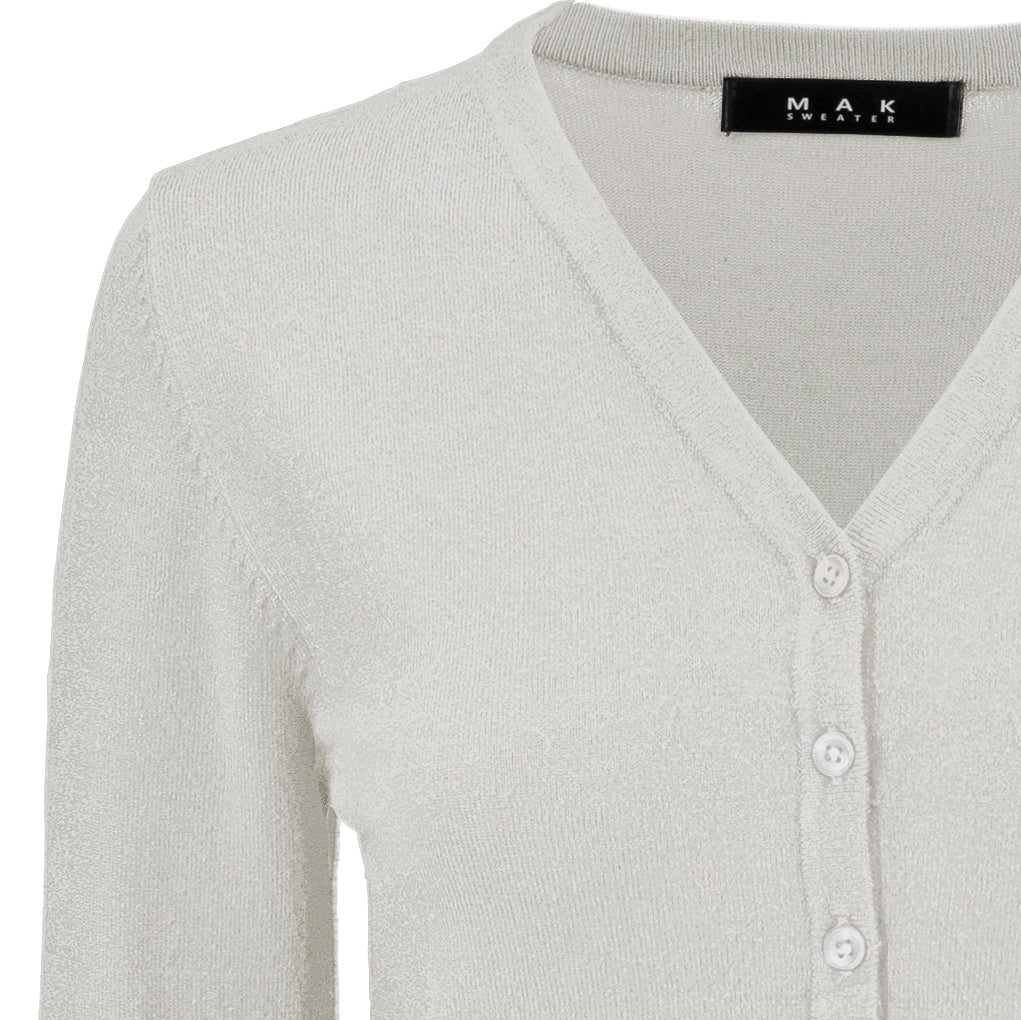 Women V-Neck Button Down Knit Cardigan Sweater MK5178 (S-XL)