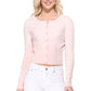 Long Sleeve Crewneck Gem Button Cropped Cardigan Sweater MK5502 (S-XL)