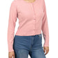 Long Sleeve Crewneck Gem Button Cropped Cardigan Sweater MK5502 (S-XL)