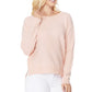 Crewneck Knit Pullover Sweater with Side Slit MK8015 (S-L)