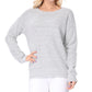 Crewneck Knit Pullover Sweater with Side Slit MK8015 (S-L)