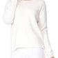 Crewneck Knit Pullover Sweater with Side Slit MK8015 (S-L)