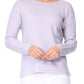 Crewneck Knit Pullover Sweater with Side Slit MK8015 (S-L)