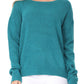 Crewneck Knit Pullover Sweater with Side Slit MK8015 (S-L)