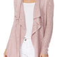 Long Sleeve Soft Sheer Slub Open Front Summer Cardigan MK8080 (S-L)