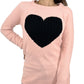 Cozy Heart Jacquard Round Neck Pullover Sweater MK8236 (S-L)