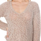 Long Sleeve V-Neck Cropped Summer Pullover Knit Sweater MK8268 (S-L)