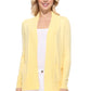 Long Sleeve Open Front Knit Shrug w/ Pocket Cardigan Sweater MK8558 (S-XL)
