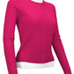 Women's Long Sleeve Crewneck Knit Cardigan Sweater MK0179 (S-L)