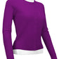 Women's Long Sleeve Crewneck Knit Cardigan Sweater MK0179 (S-L)