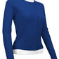 Women's Long Sleeve Crewneck Knit Cardigan Sweater MK0179 (S-L)
