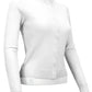 Women's Long Sleeve Crewneck Knit Cardigan Sweater MK0179 (S-L)