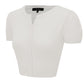 Short Sleeve Crewneck Cropped Bolero Cardigan Knit Sweater CB0536 (S-L)
