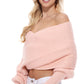 Sexy Off The Shoulder Wrap Bolero Sweater Shawl with Sleeve KC003 (S/M-M/L)